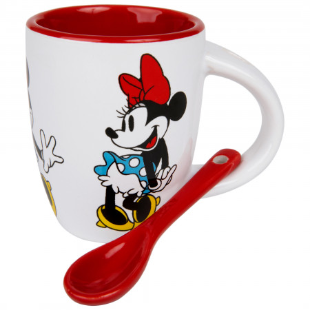 Disney Minnie Mouse Classic Poses Ceramic Espresso Mug with Spoon